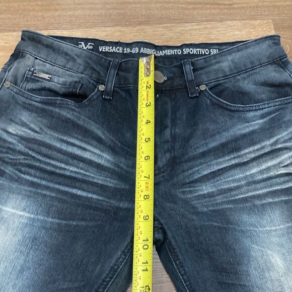 Versace 19-69 Italia Men's Dark Wash Slim Jeans Sz 30X30 - Picture 9 of 10